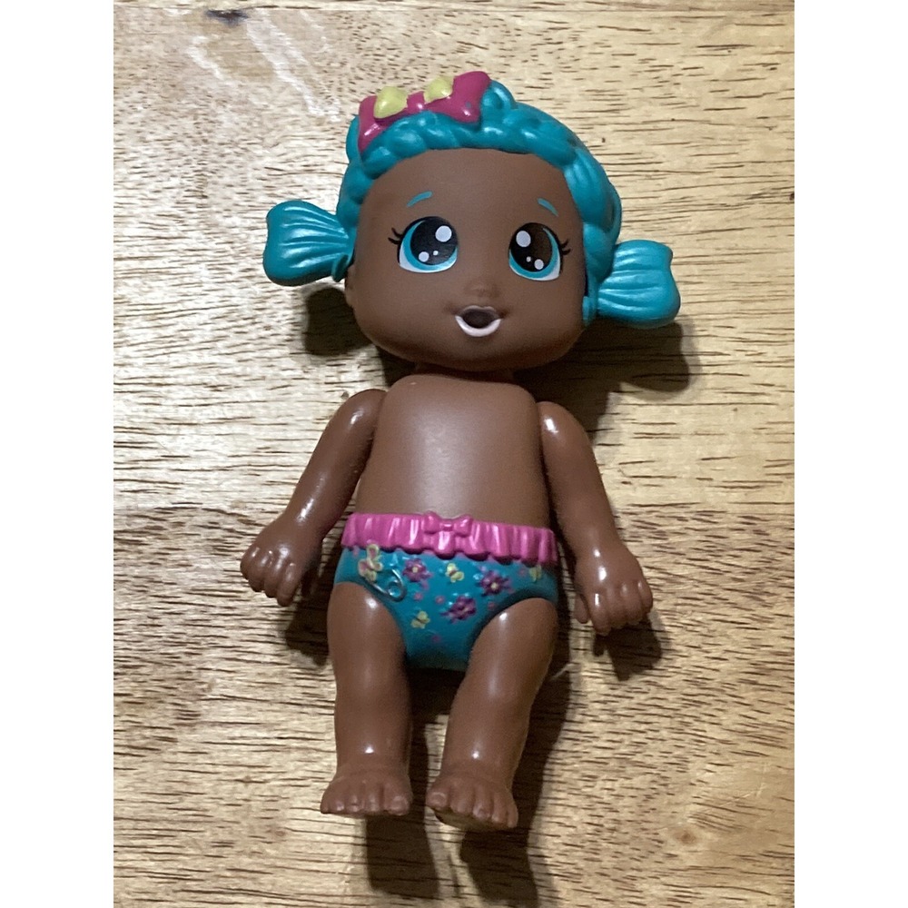 MY Sweet Baby MINI DOLL African-American Blue Hair Replacement